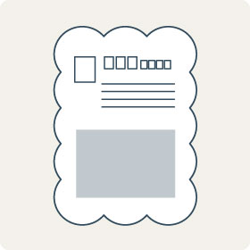 変形はがきイメージ